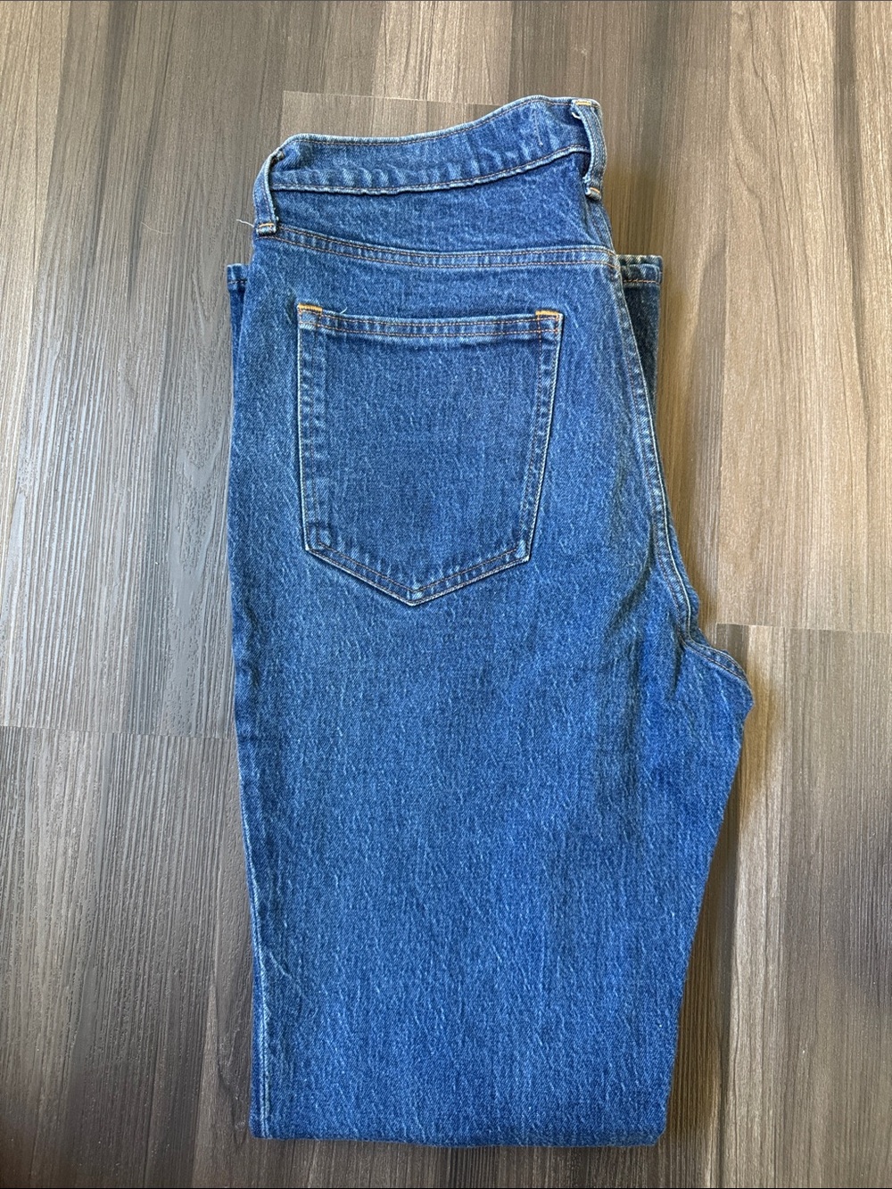 Abercrombie & Fitch Dark Blue Wide-Leg Jeans